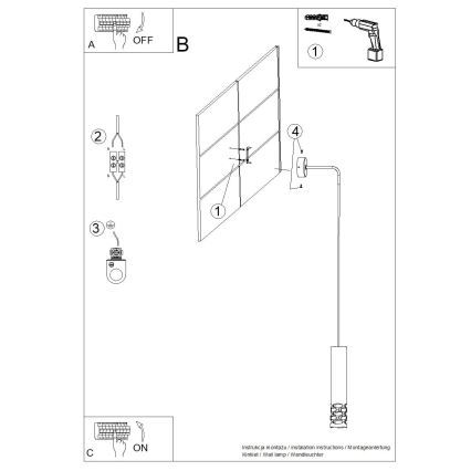 Vägglampa LIRO 1xGU10/10W/230V vit