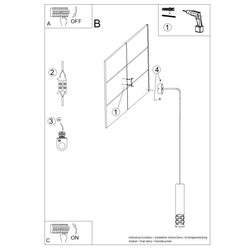 Vägglampa LIRO 1xGU10/10W/230V vit