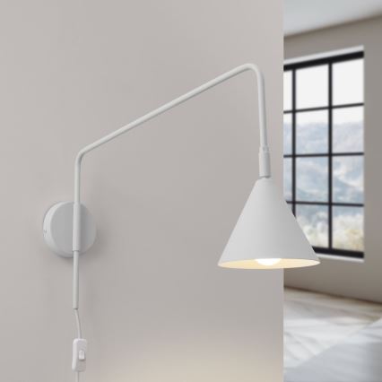 Vägglampa NOX 1xE14/10W/230V vit