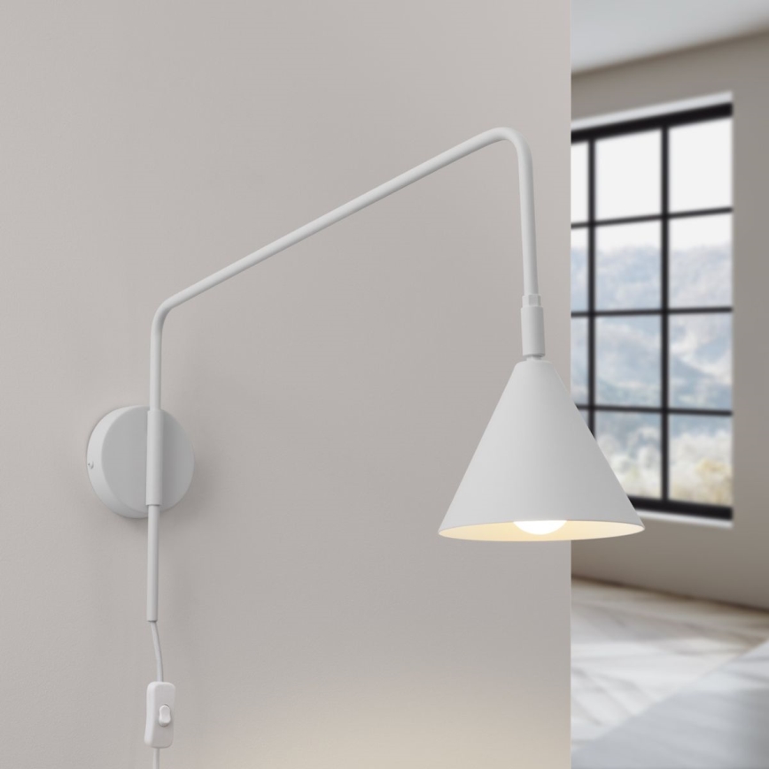 Vägglampa NOX 1xE14/10W/230V vit