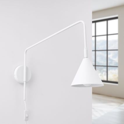 Vägglampa NOX 1xE14/10W/230V vit