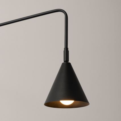 Vägglampa NOX 1xE14/10W/230V svart