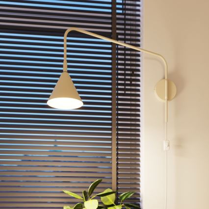 Vägglampa NOX 1xE14/10W/230V grädde