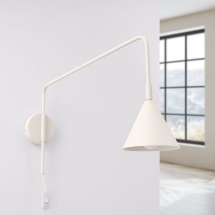Vägglampa NOX 1xE14/10W/230V grädde