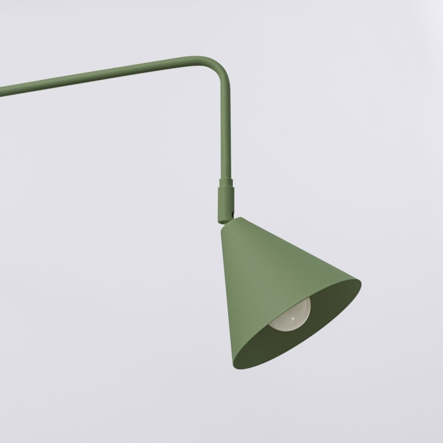 Vägglampa NOX 1xE14/10W/230V grön