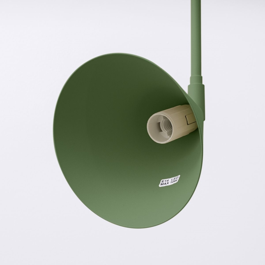 Vägglampa NOX 1xE14/10W/230V grön