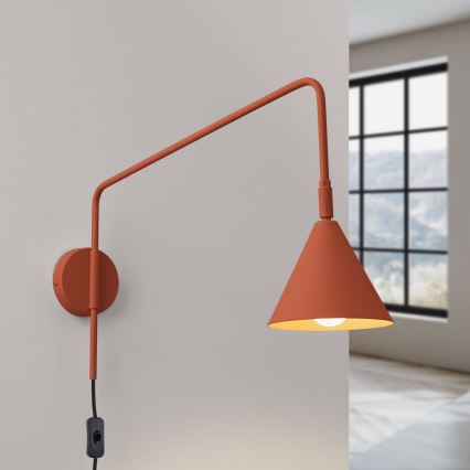 Vägglampa NOX 1xE14/10W/230V orange