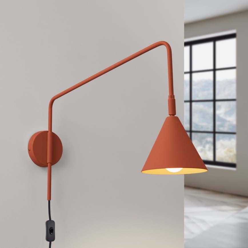 Vägglampa NOX 1xE14/10W/230V orange