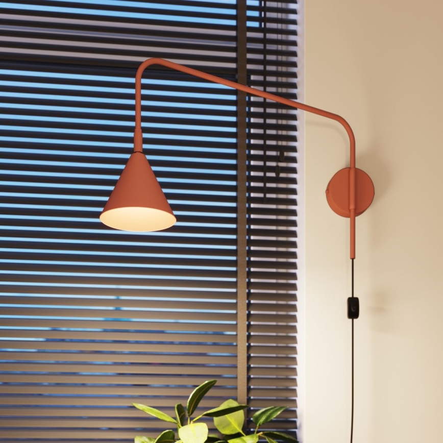 Vägglampa NOX 1xE14/10W/230V orange