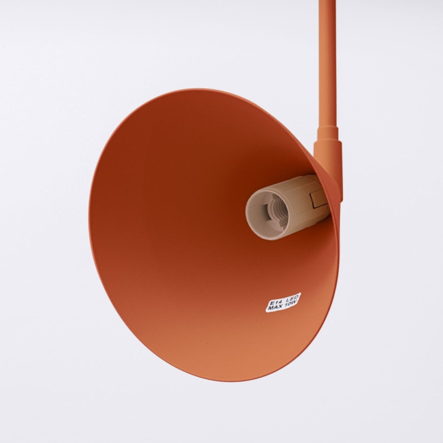 Vägglampa NOX 1xE14/10W/230V orange
