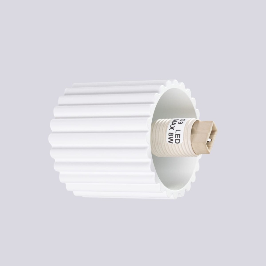 Vägglampa för badrum HALO 1xG9/8W/230V diameter 12 cm IP44 vit