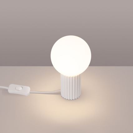 Bordslampa HALO 1xG9/8W/230V diameter 12 cm vit