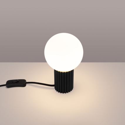 Bordslampa HALO 1xG9/8W/230V diameter 12 cm svart