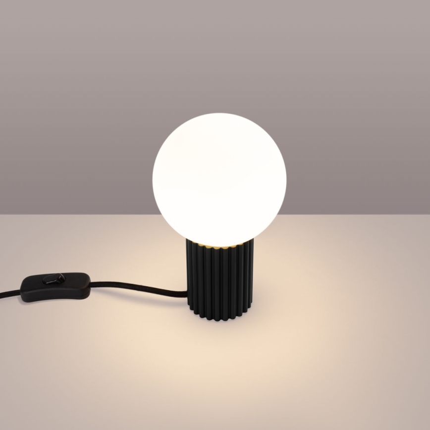 Bordslampa HALO 1xG9/8W/230V diameter 12 cm svart