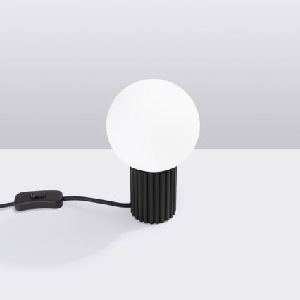 Bordslampa HALO 1xG9/8W/230V diameter 12 cm svart