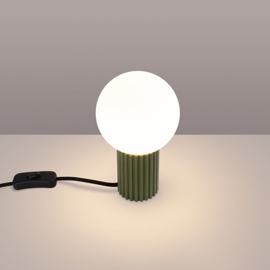 Bordslampa HALO 1xG9/8W/230V diameter 12 cm grön