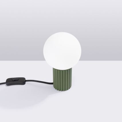 Bordslampa HALO 1xG9/8W/230V diameter 12 cm grön