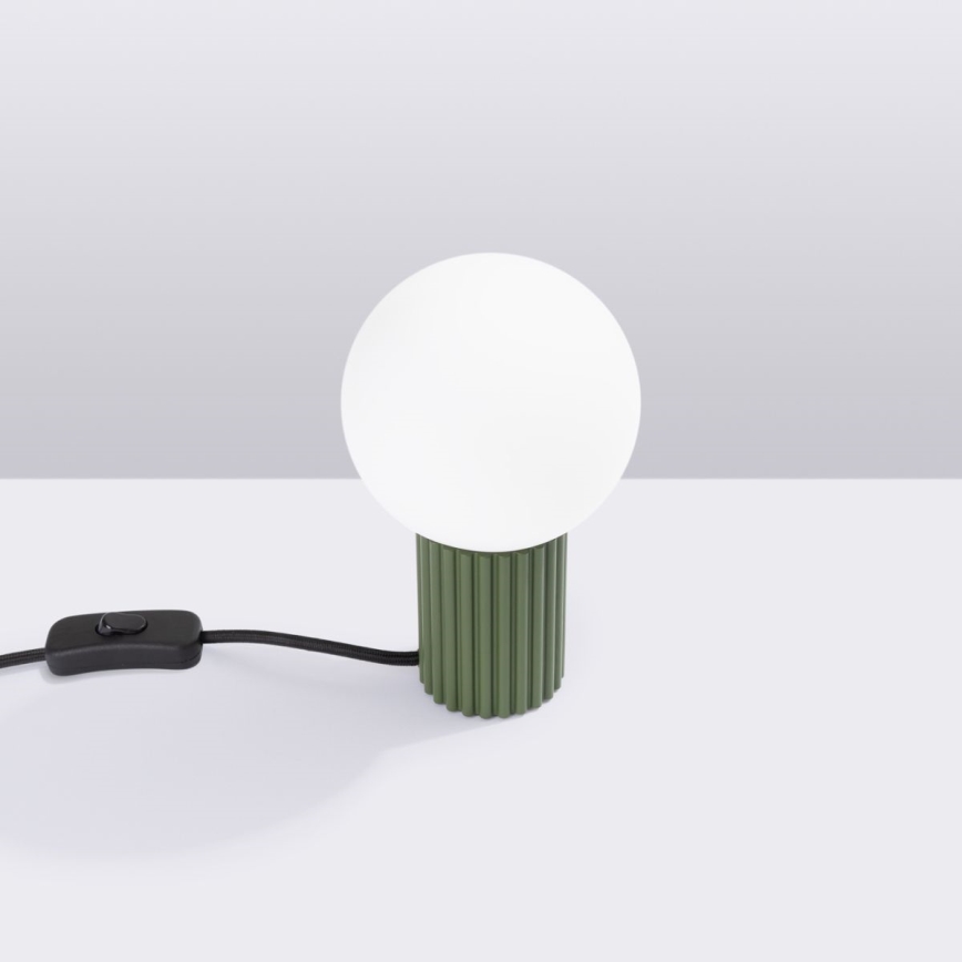 Bordslampa HALO 1xG9/8W/230V diameter 12 cm grön