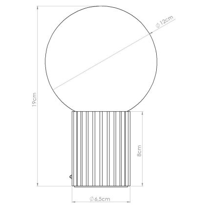 Bordslampa HALO 1xG9/8W/230V diameter 12 cm grön