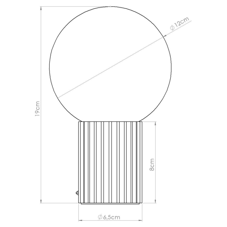 Bordslampa HALO 1xG9/8W/230V diameter 12 cm grön