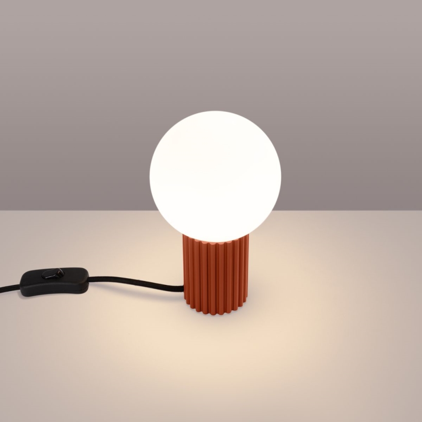 Bordslampa HALO 1xG9/8W/230V diameter 12 cm orange