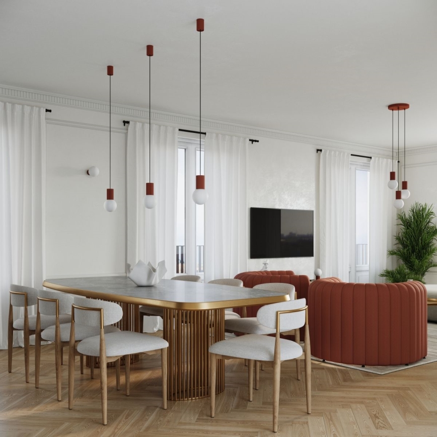 Bordslampa HALO 1xG9/8W/230V diameter 12 cm orange