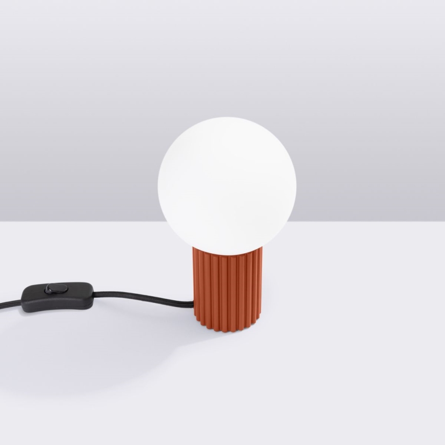 Bordslampa HALO 1xG9/8W/230V diameter 12 cm orange