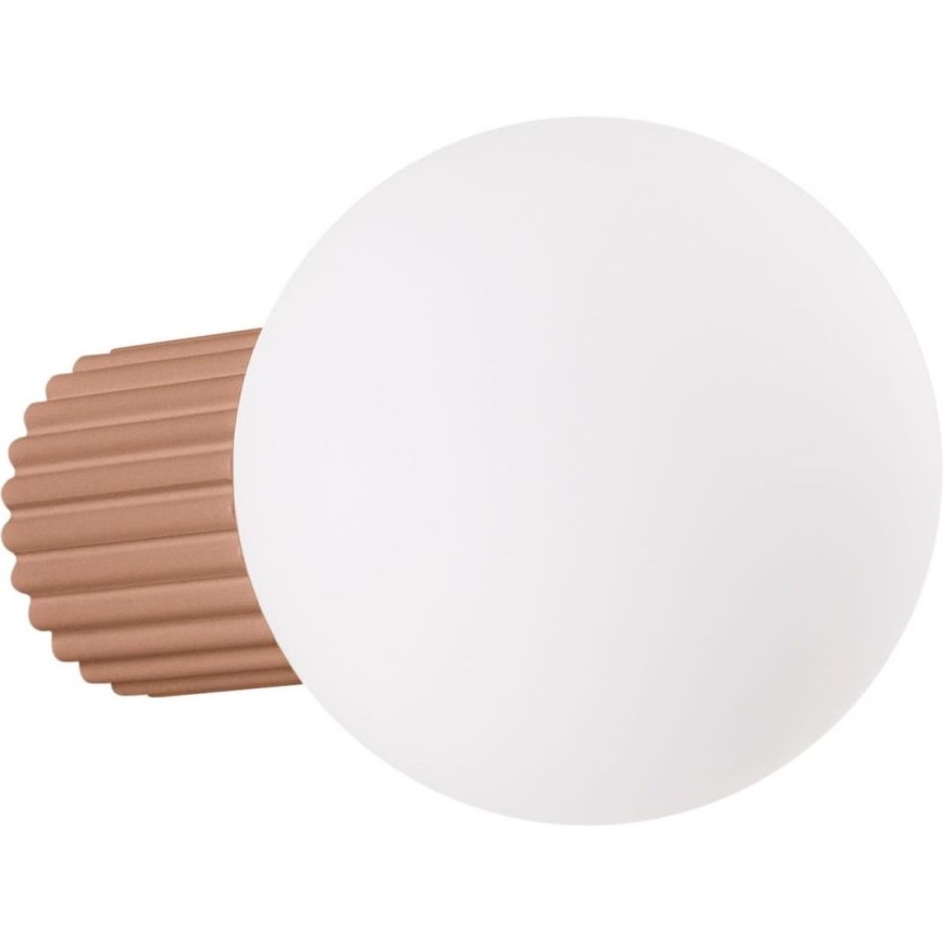 Vägglampa för badrum HALO 1xG9/8W/230V diameter 12 cm IP44 brun