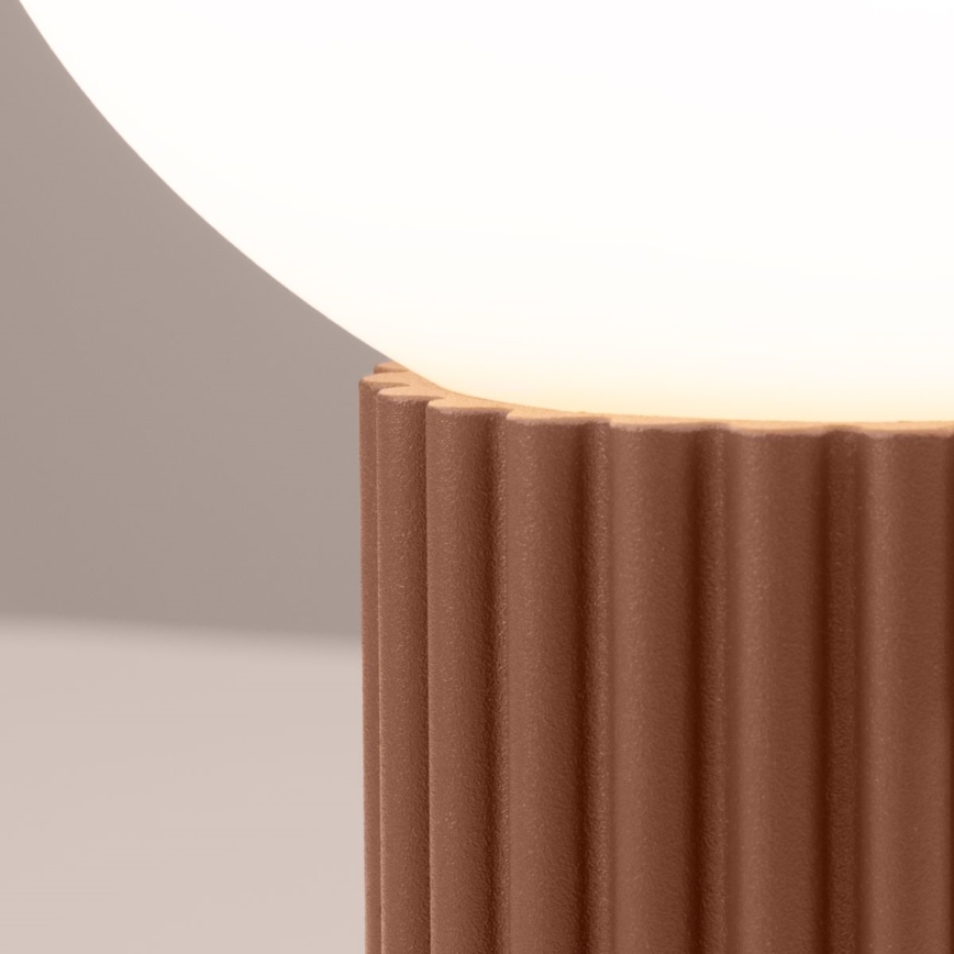 Bordslampa HALO 1xG9/8W/230V diameter 12 cm brun