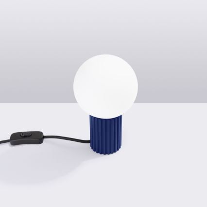 Bordslampa HALO 1xG9/8W/230V diameter 12 cm blå