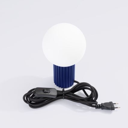 Bordslampa HALO 1xG9/8W/230V diameter 12 cm blå