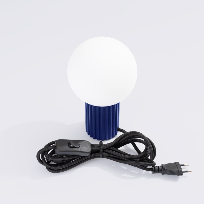Bordslampa HALO 1xG9/8W/230V diameter 12 cm blå