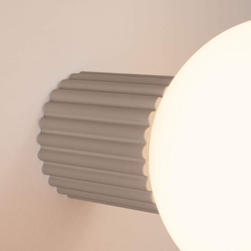 Vägglampa för badrum HALO 1xG9/8W/230V diameter 12 cm IP44 beige