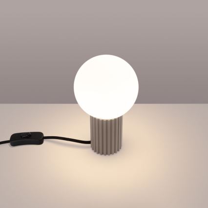 Bordslampa HALO 1xG9/8W/230V diameter 12 cm beige
