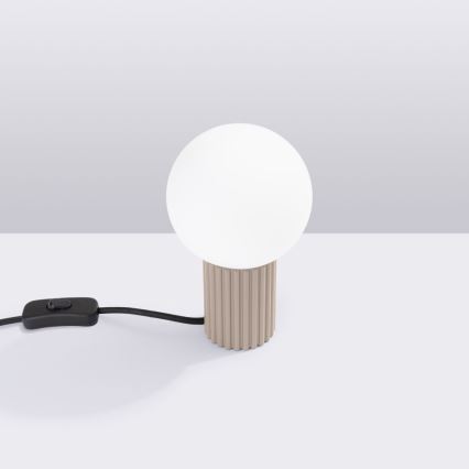 Bordslampa HALO 1xG9/8W/230V diameter 12 cm beige