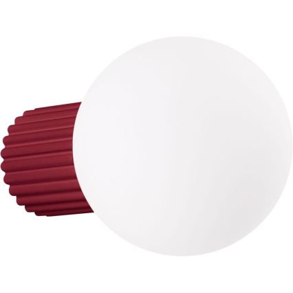 Vägglampa för badrum HALO 1xG9/8W/230V diameter 12 cm IP44 röd