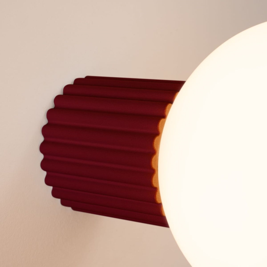 Vägglampa för badrum HALO 1xG9/8W/230V diameter 12 cm IP44 röd