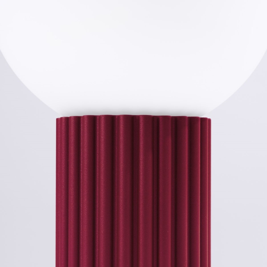 Bordslampa HALO 1xG9/8W/230V diameter 12 cm röd