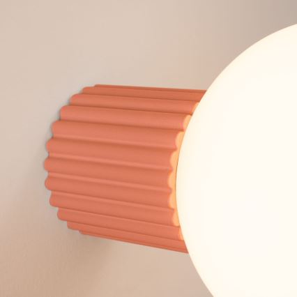 Vägglampa för badrum HALO 1xG9/8W/230V diameter 12 cm IP44 rosa