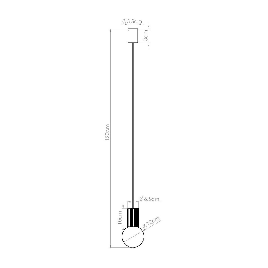 Ljuskrona med textilsladd HALO 1xG9/8W/230V diameter 12 cm rosa