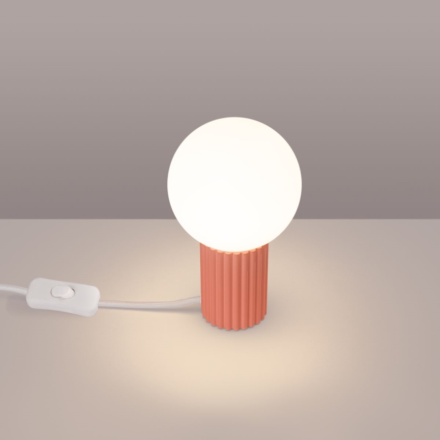 Bordslampa HALO 1xG9/8W/230V diameter 12 cm rosa