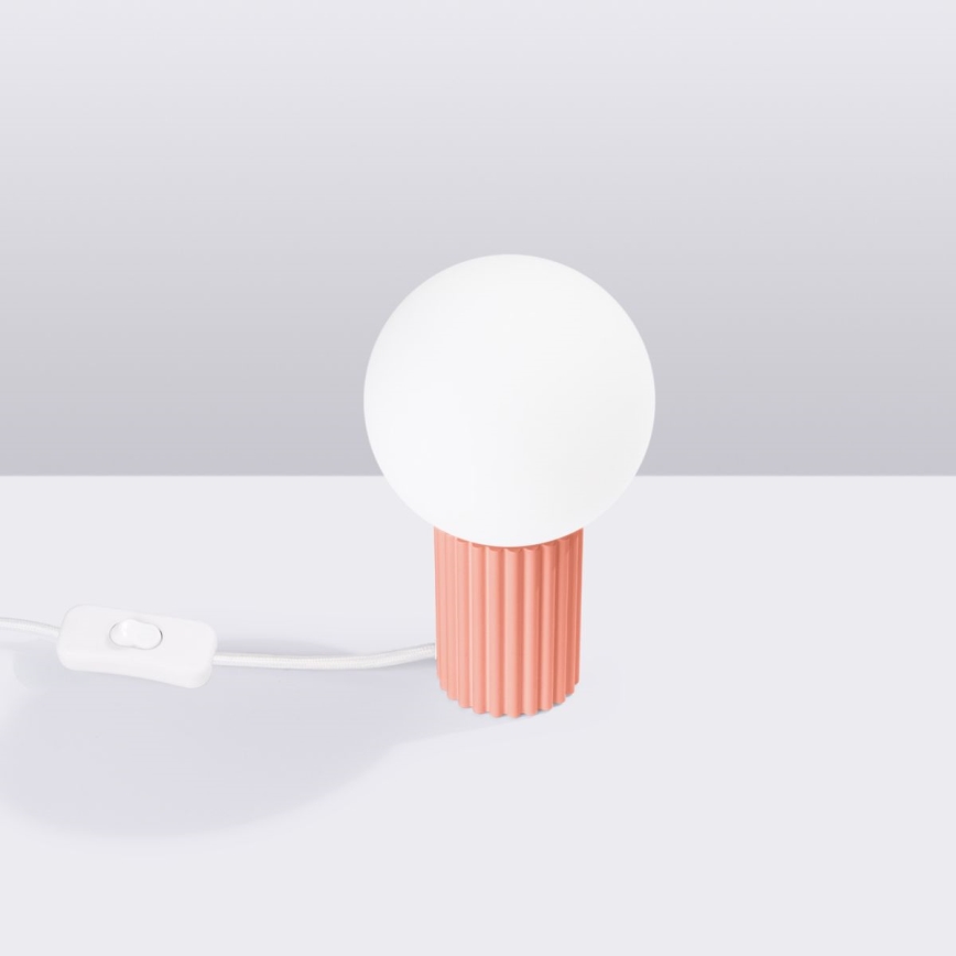 Bordslampa HALO 1xG9/8W/230V diameter 12 cm rosa