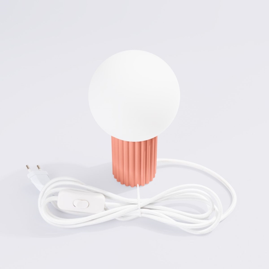 Bordslampa HALO 1xG9/8W/230V diameter 12 cm rosa