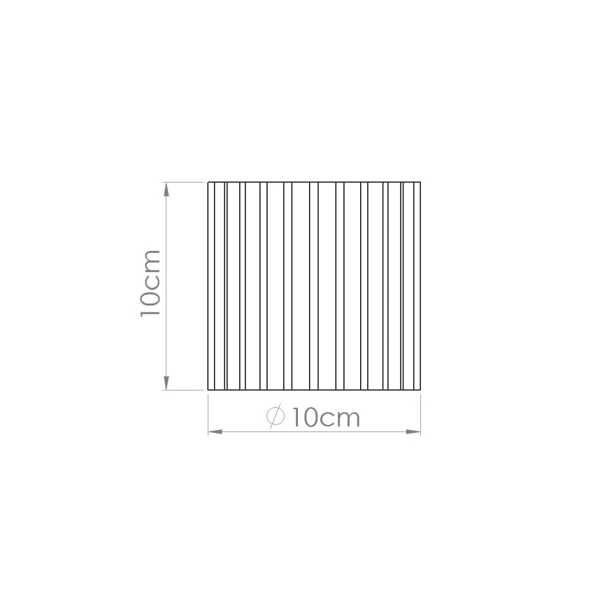 Spotarmatur AURA 1xGU10/10W/230V Ø 10 cm vit