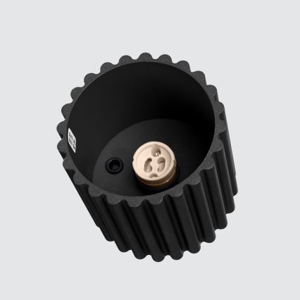 Spotlampa AURA 1xGU10/10W/230V Ø 10 cm svart