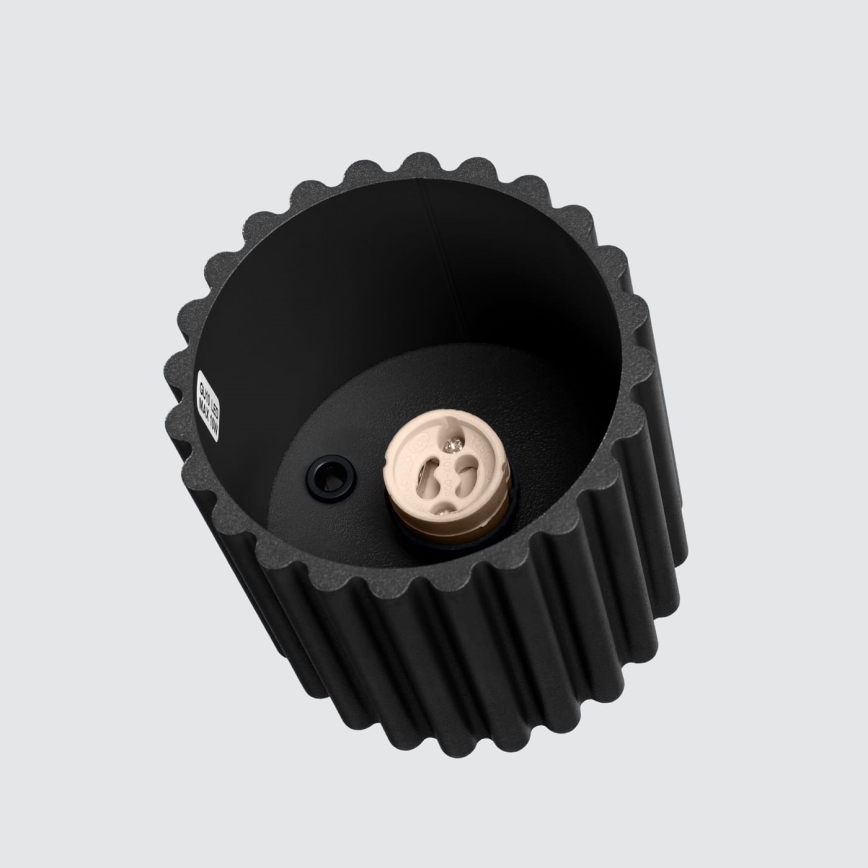 Spotlampa AURA 1xGU10/10W/230V Ø 10 cm svart