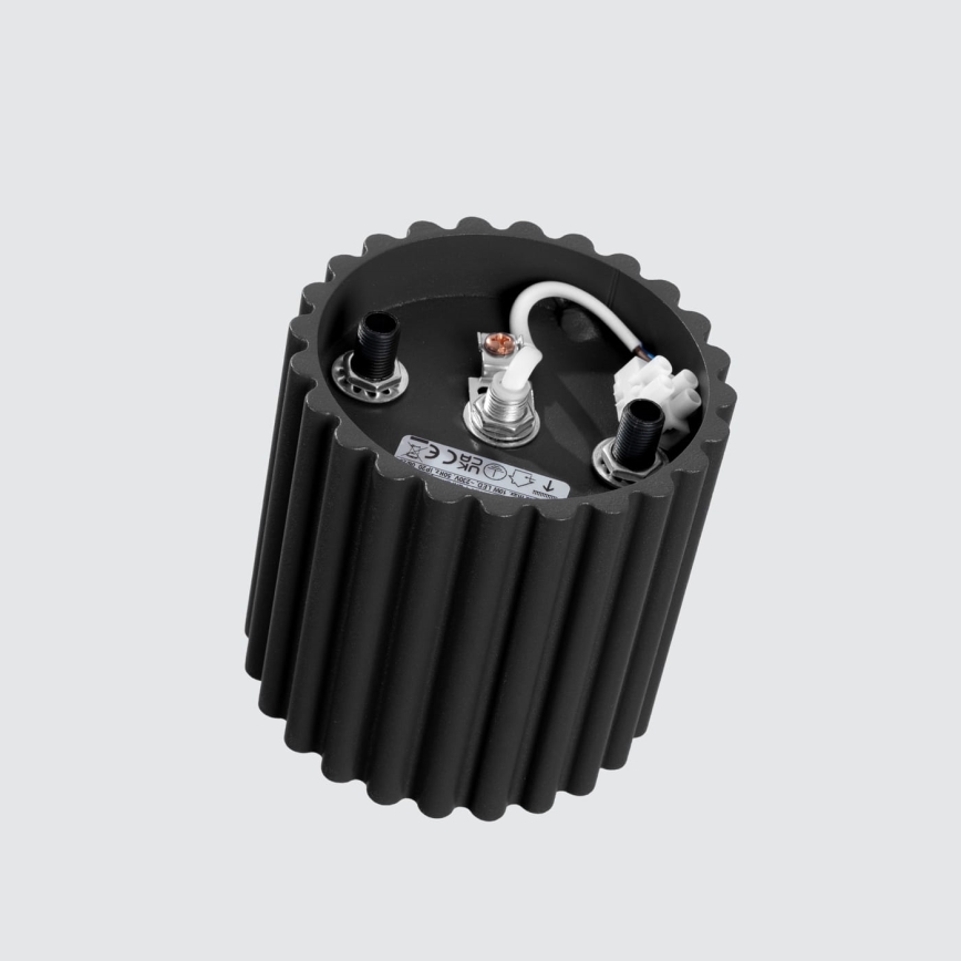 Spotlampa AURA 1xGU10/10W/230V Ø 10 cm svart