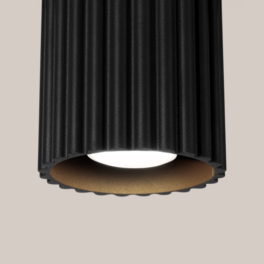 Spotlampa AURA 1xGU10/10W/230V Ø 10 cm svart