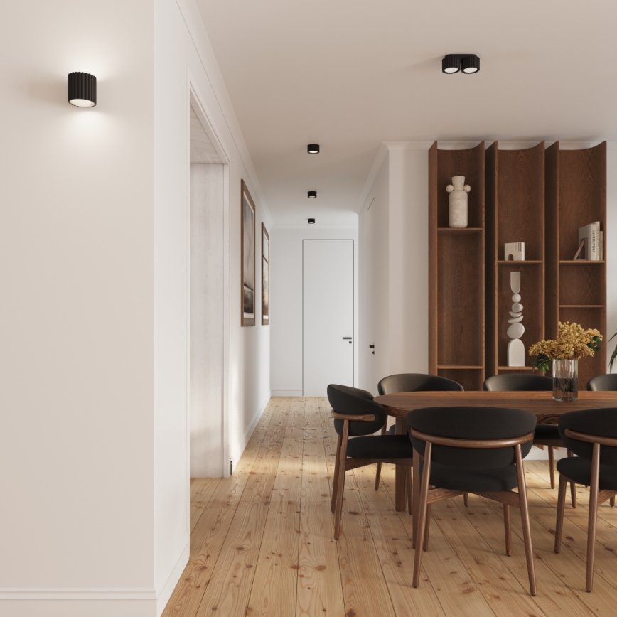 Spotlampa AURA 1xGX53/10W/230V 6 cm svart