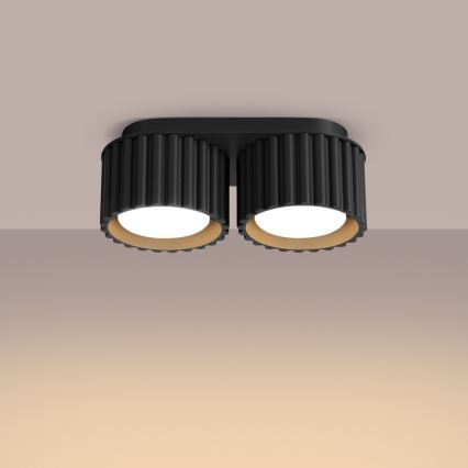 Spotlampa AURA 2xGX53/10W/230V svart